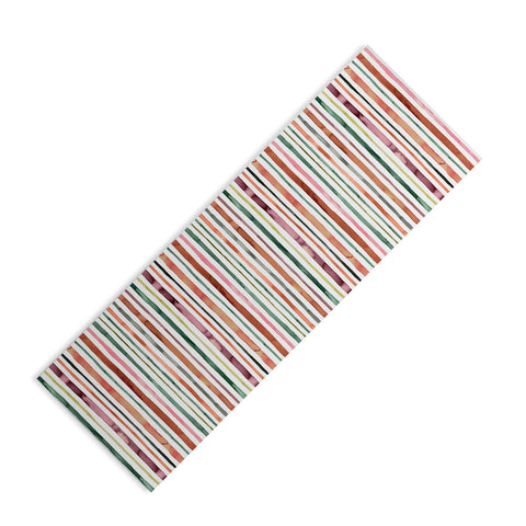 Ninola Design Moroccan Tropic Stripes Green Yoga Mat