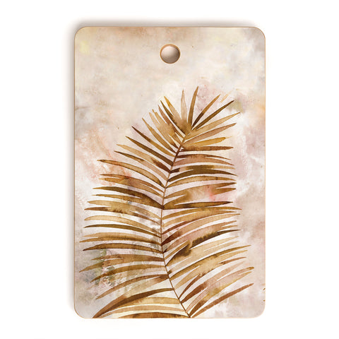 Ninola Design Moroccan Watery Palms Gold Cutting Board Rectangle