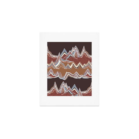 Ninola Design Mountain Layers Western Art Print