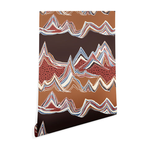 Ninola Design Mountain Layers Western Wallpaper