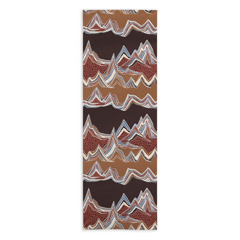 Ninola Design Mountain Layers Western Yoga Towel