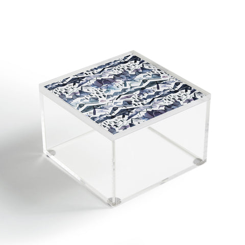 Ninola Design Mountains landscape Blue Acrylic Box