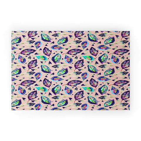 Ninola Design Multicolored Autumn Forest Leaves Welcome Mat