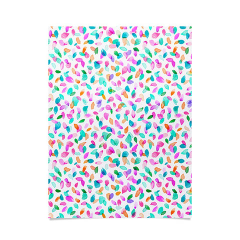Ninola Design Multicolored Confetti Flowers Poster