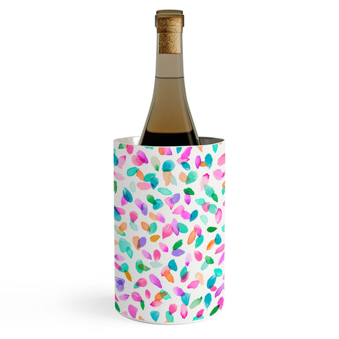 Ninola Design Multicolored Confetti Flowers Wine Chiller