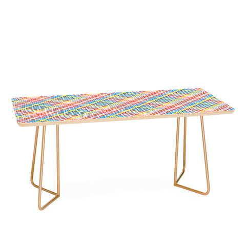 Ninola Design Multicolored diagonal gingham Coffee Table