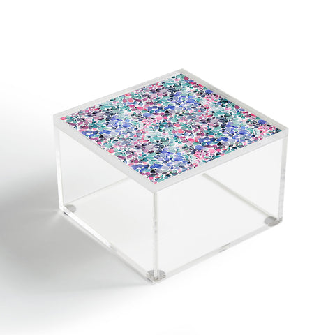 Ninola Design Multicolored Floral Ivy Pastel Acrylic Box