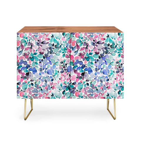 Ninola Design Multicolored Floral Ivy Pastel Credenza
