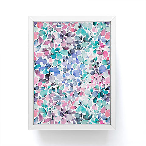 Ninola Design Multicolored Floral Ivy Pastel Framed Mini Art Print