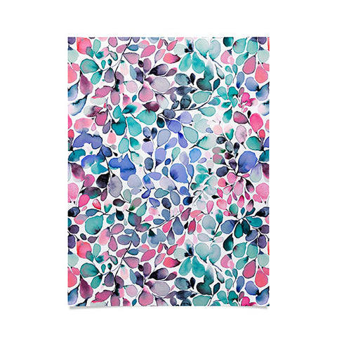 Ninola Design Multicolored Floral Ivy Pastel Poster