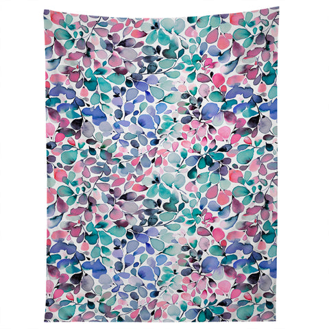 Ninola Design Multicolored Floral Ivy Pastel Tapestry
