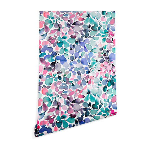 Ninola Design Multicolored Floral Ivy Pastel Wallpaper