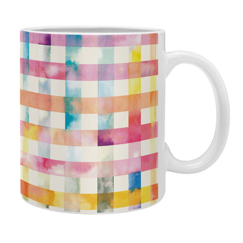 Ninola Design Multicolored gingham squares watercolor Coffee Mug