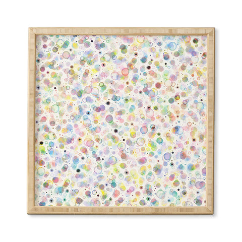Ninola Design Multicolored pastel bubbles dream Framed Wall Art