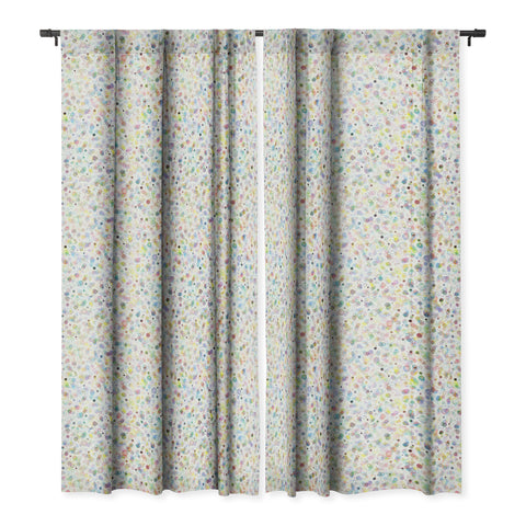 Ninola Design Multicolored pastel bubbles dream Blackout Window Curtain