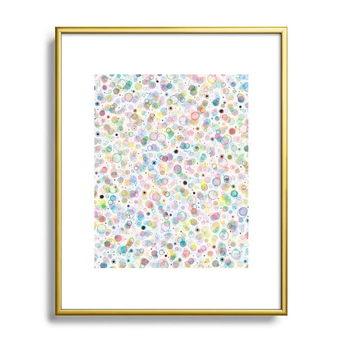 Ninola Design Multicolored pastel bubbles dream Metal Framed Art Print
