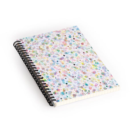Ninola Design Multicolored pastel bubbles dream Spiral Notebook