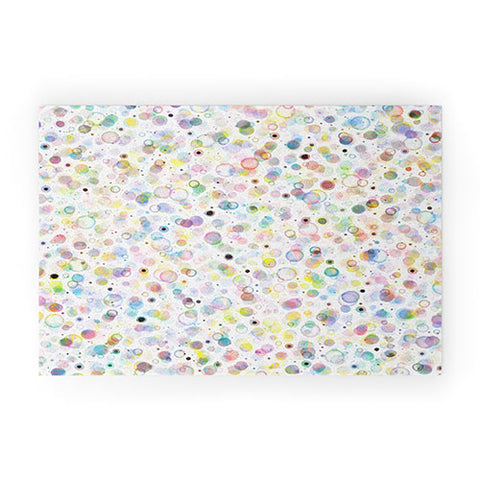 Ninola Design Multicolored pastel bubbles dream Welcome Mat