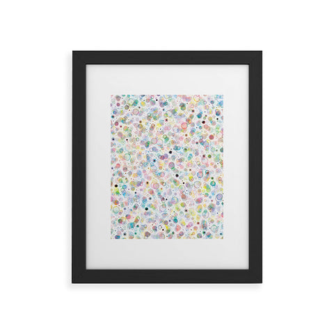 Ninola Design Multicolored pastel bubbles dream Framed Art Print