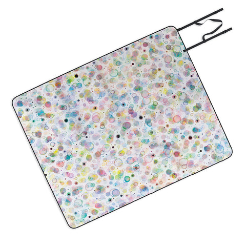 Ninola Design Multicolored pastel bubbles dream Picnic Blanket
