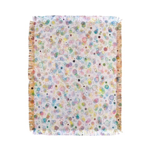 Ninola Design Multicolored pastel bubbles dream Throw Blanket