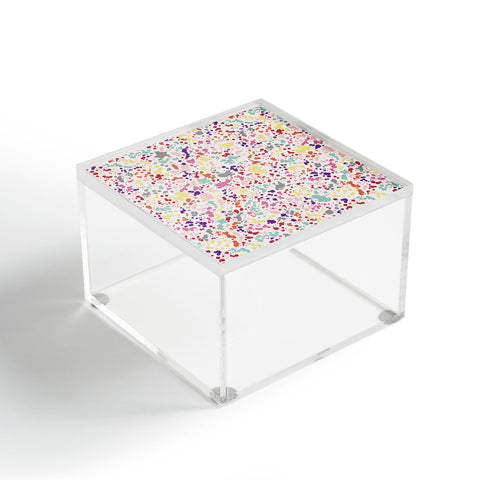Ninola Design Multicolored Splatter Drops Painting Acrylic Box