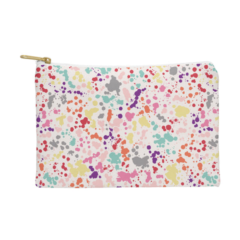 Ninola Design Multicolored Splatter Drops Painting Pouch