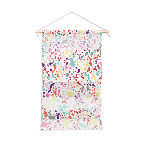 Ninola Design Multicolored Splatter Drops Painting Wall Hanging Portrait