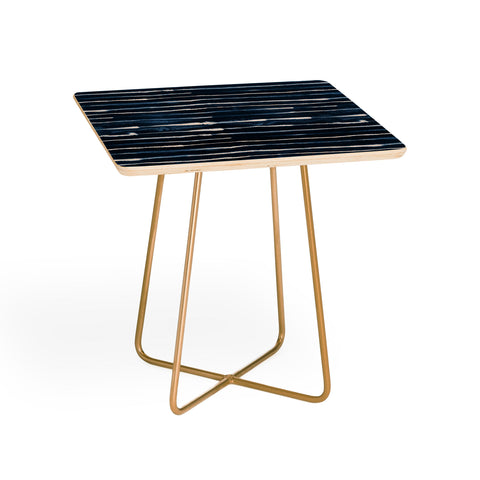 Ninola Design Navy ink stripes Side Table