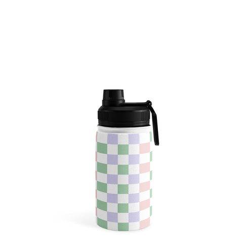 Ninola Design Nostalgic Squares Pastel Water Bottle