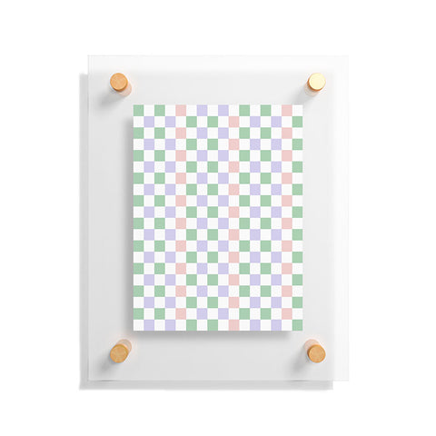 Ninola Design Nostalgic Squares Pastel Floating Acrylic Print