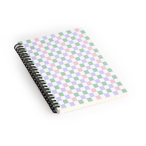 Ninola Design Nostalgic Squares Pastel Spiral Notebook
