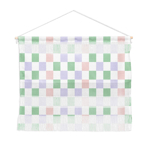 Ninola Design Nostalgic Squares Pastel Wall Hanging Landscape