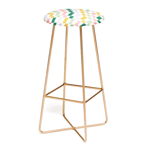 Ninola Design Nostalgic Squares Summer Bar Stool