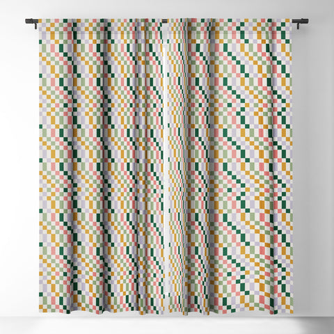 Ninola Design Nostalgic Squares Summer Blackout Window Curtain