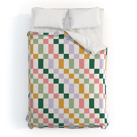 Ninola Design Nostalgic Squares Summer Duvet Cover