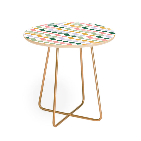 Ninola Design Nostalgic Squares Summer Round Side Table