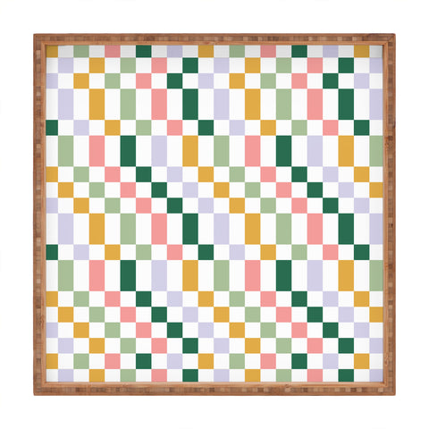 Ninola Design Nostalgic Squares Summer Square Tray