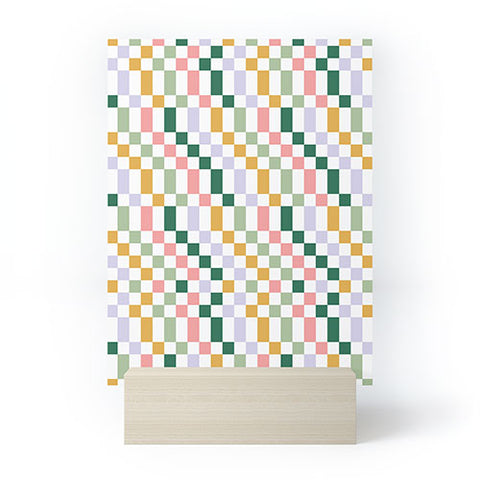 Ninola Design Nostalgic Squares Summer Mini Art Print