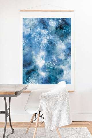 Ninola Design Ocean water blues Art Print And Hanger