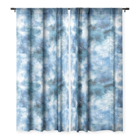 Ninola Design Ocean water blues Sheer Non Repeat