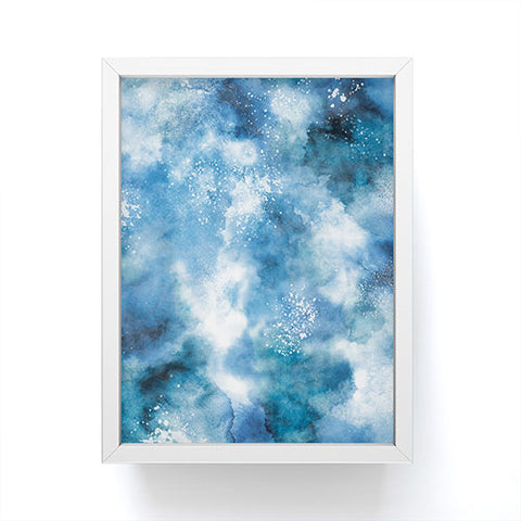 Ninola Design Ocean water blues Framed Mini Art Print