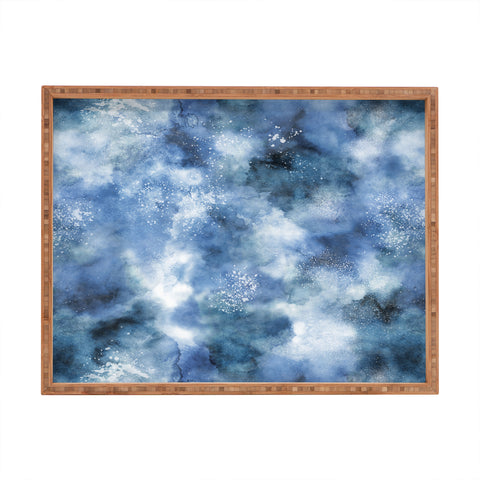 Ninola Design Ocean water blues Rectangular Tray