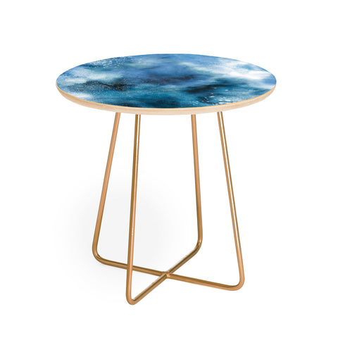 Ninola Design Ocean water blues Round Side Table
