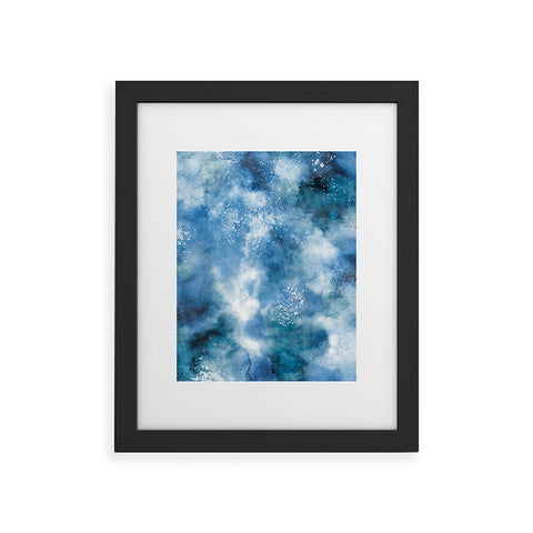 Ninola Design Ocean water blues Framed Art Print