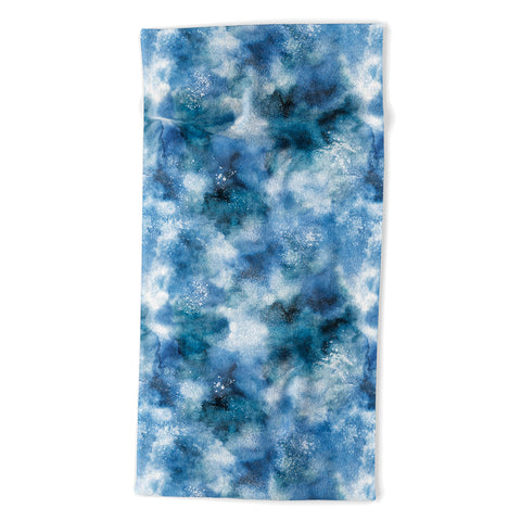 Ninola Design Ocean water blues Beach Towel