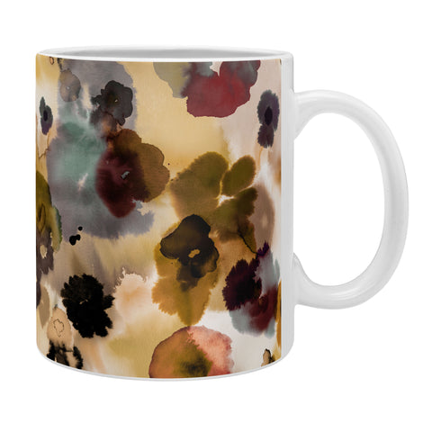 Ninola Design Ombre flowers Gold Coffee Mug