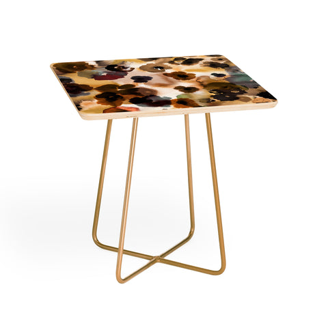 Ninola Design Ombre flowers Gold Side Table