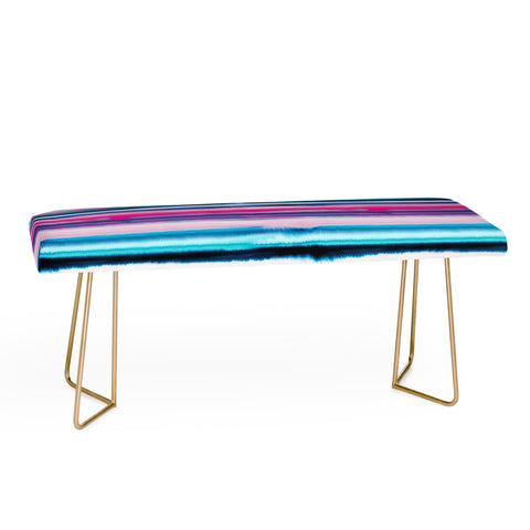 Ninola Design Ombre Sea Pink and Blue Bench