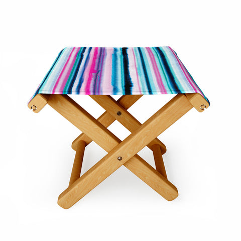 Ninola Design Ombre Sea Pink and Blue Folding Stool